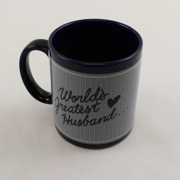 Abbey Press World's Greatest Husband Blue Ceramic Coffee Mug