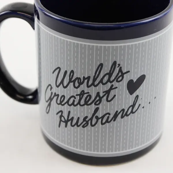 Abbey Press World's Greatest Husband Blue Ceramic Coffee Mug