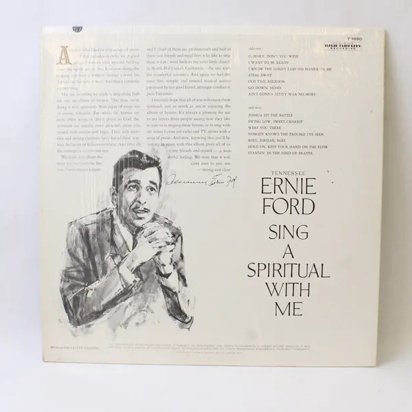Tennessee Ernie Ford Sing A Spiritual With Me 12" Vinyl Record 