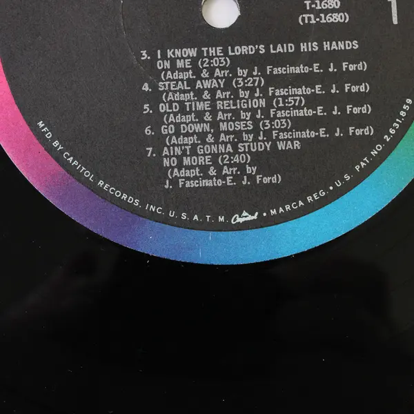 Tennessee Ernie Ford Sing A Spiritual With Me 12" Vinyl Record 