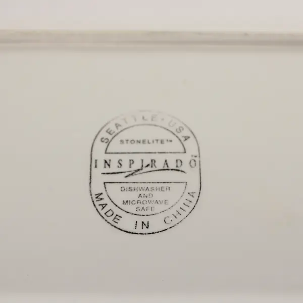 Stonelite Inspirado Hand-Painted Vegetable Design Serving Dish 11.5"