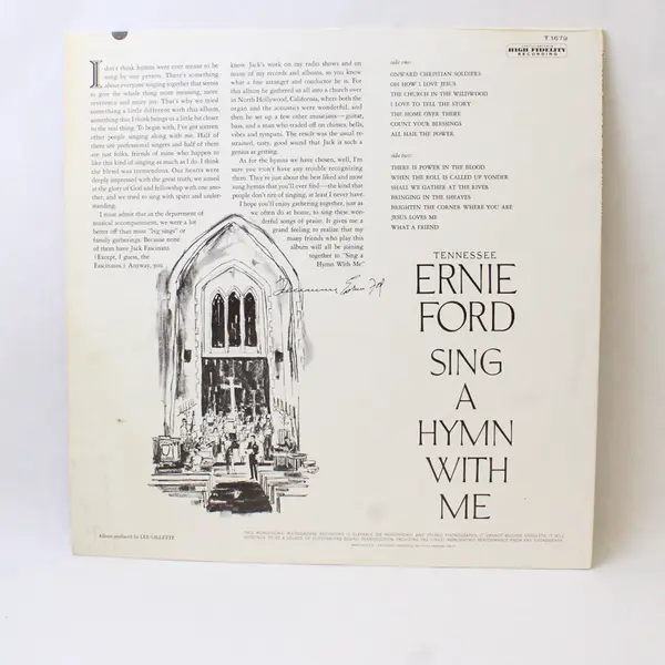Tennessee Ernie Ford Sing A Hymn With Me 12" Vinyl Record