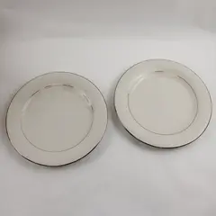Set of 2 American Royalty Winterset Dinner Plates 10-5/8"