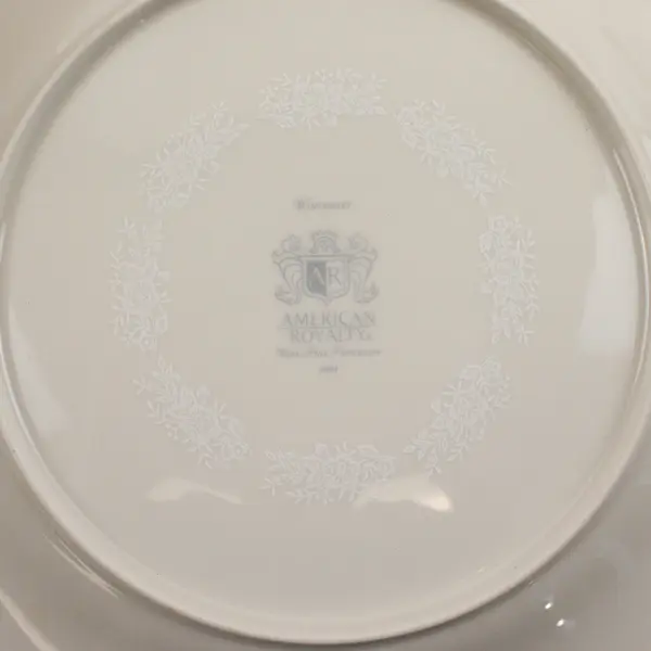 Set of 2 American Royalty Winterset Dinner Plates 10-5/8"