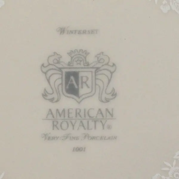 Set of 2 American Royalty Winterset Dinner Plates 10-5/8"
