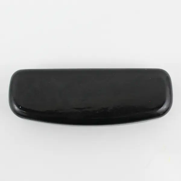 Lulu Guinness Clam Shell Eyeglass Case Black w/ Cleaning Cloth