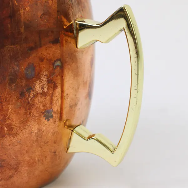 Hunt A Killer "Detective Juice" Metal Copper Moscow Mule Mug With Handle 4" Tall