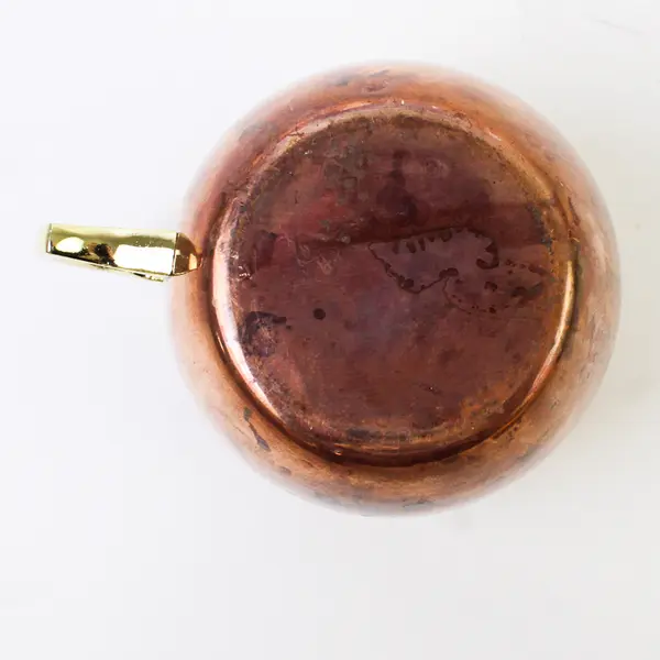 Hunt A Killer "Detective Juice" Metal Copper Moscow Mule Mug With Handle 4" Tall