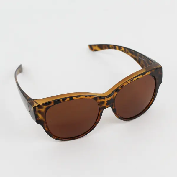 Lot of 2 Women's Polarized Sunglasses Kirkland Signature Face Shadow Tortoise