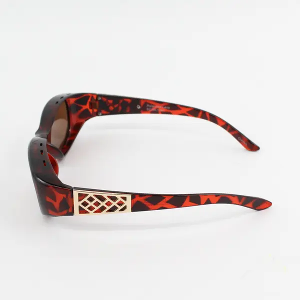 Solar Shield Polarized Retro Tortoise Gold Lattice Sunglasses