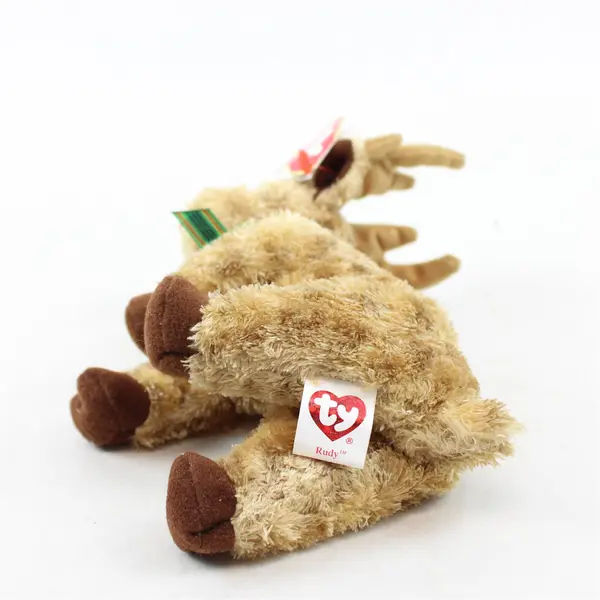 TY Beanie Babies Rudy 2003 Rudolph The Red Nosed Reindeer W/ Tag Plush Toy