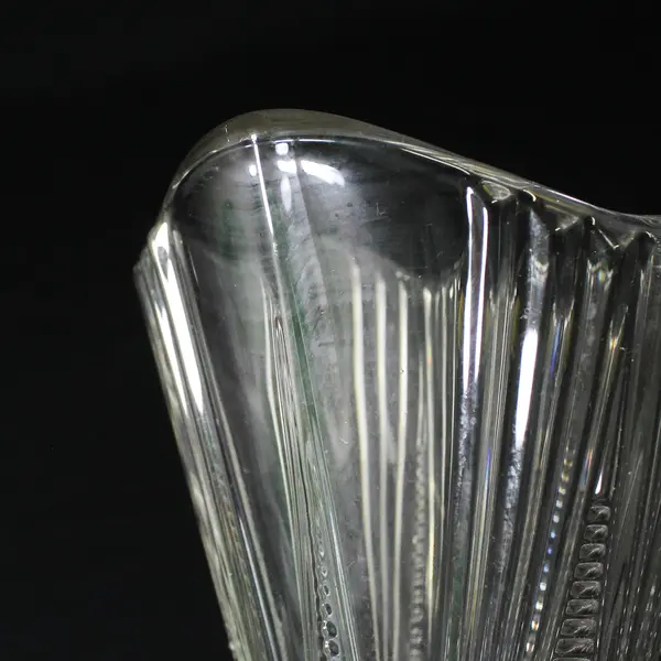 Vintage Bohemia Clan  Hand Cut Crystal Vase Czechoslovakia 8" Tall