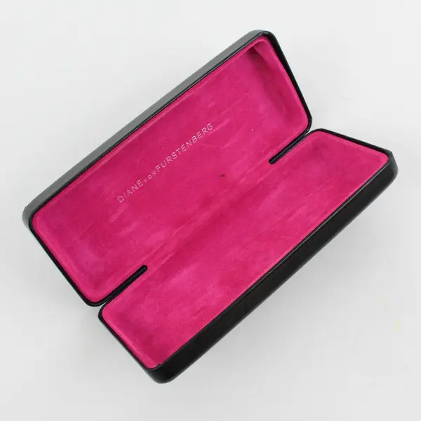 Diane Von Furstenberg Black Sunglasses Hard Clamshell Case Only