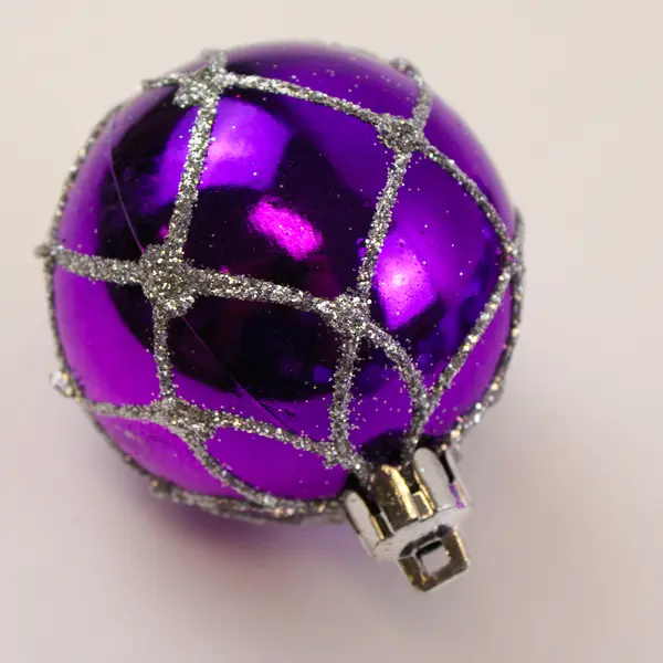 Lot of 36 Shiny Purple Plastic Christmas Tree Ornaments Holiday Decor