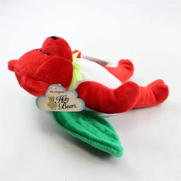 The Holy Bears Christmas Holy Angel 2001 Red/Green/White With Tag Plush Toy