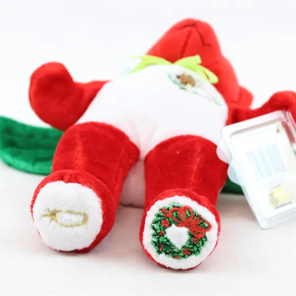 The Holy Bears Christmas Holy Angel 2001 Red/Green/White With Tag Plush Toy