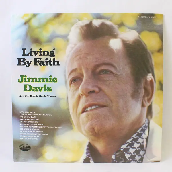 Jimmie Davis: Living By Faith, 12" Vinyl Record