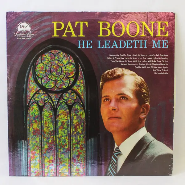 Pat Boone He Leadeth Me 12" Vinyl Record
