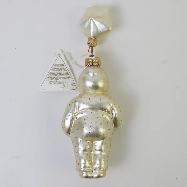 Dept 56 Snow Babies Blown Glass Ornament Night Before Christmas Coll 6" VG PB