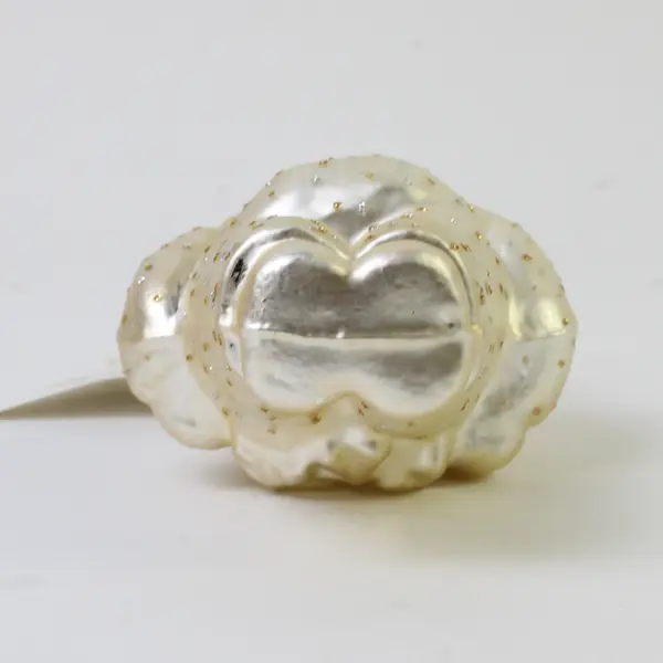 Dept 56 Snow Babies Blown Glass Ornament Night Before Christmas Coll 6" VG PB