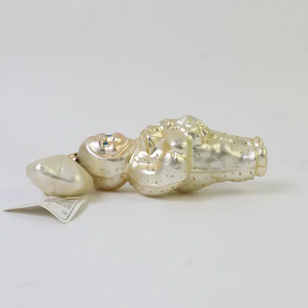 Dept 56 Snow Babies Blown Glass Ornament Night Before Christmas Coll 6" VG PB