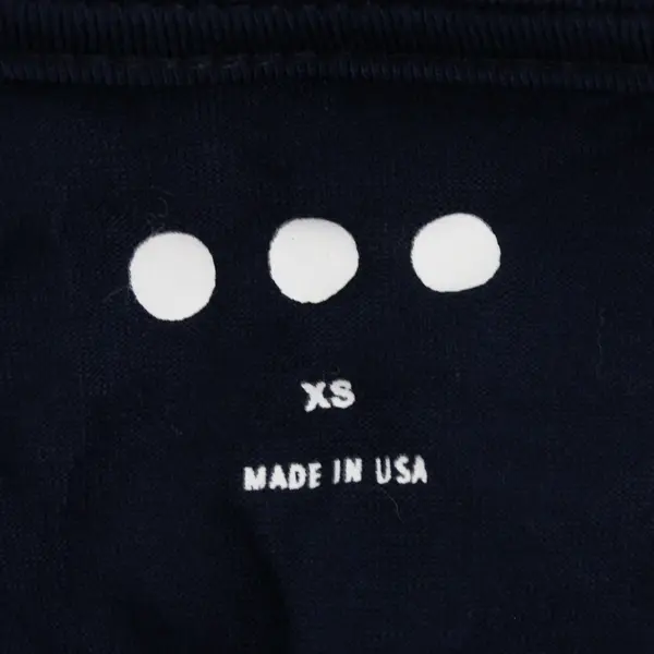 Three Dots Navy Blue Plunge 3/4-Sleeve Belted Dress Women's XS