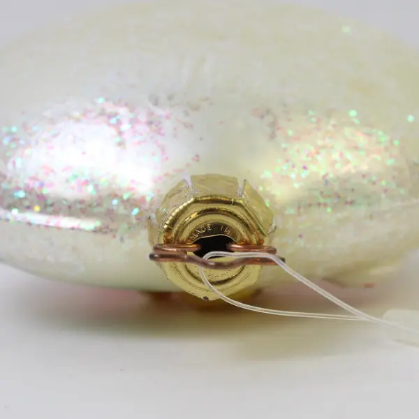 Baby's Christmas Hand-Blown Glass Ornament by Inge-Glas From Germany 4" Good 