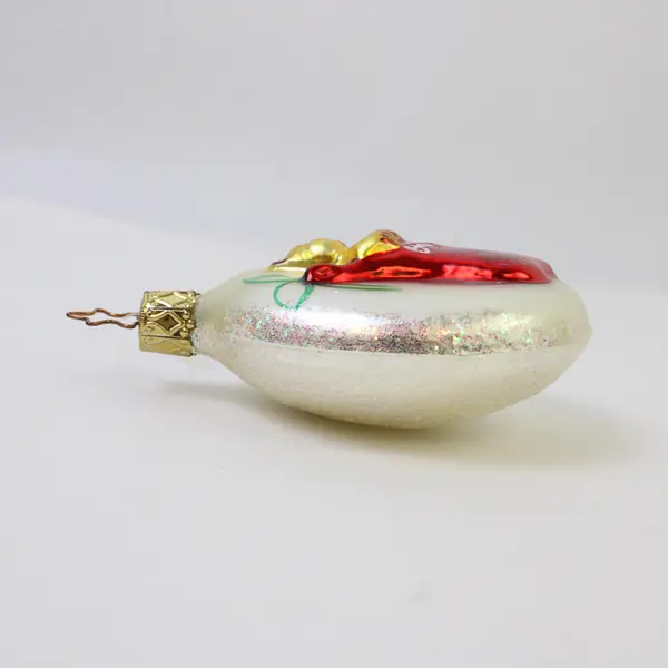 Baby's Christmas Hand-Blown Glass Ornament by Inge-Glas From Germany 4" Good 