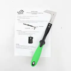 Smart Home Essentials For Living Stainless Steel Weeder Green Handle 14" Long
