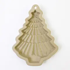 Wilton Stoneware Christmas Holiday Tree Cookie Mold 6.5" Long 5" Wide