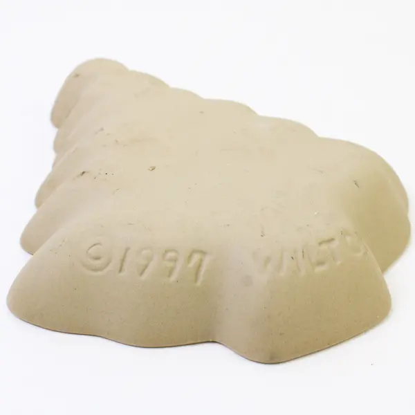 Wilton Stoneware Christmas Holiday Tree Cookie Mold 6.5" Long 5" Wide