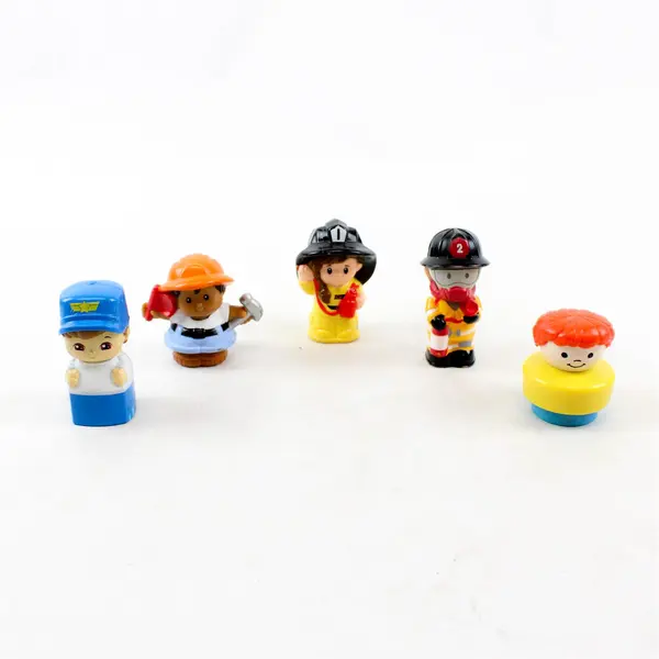 Lot of 5 Toddler Play People Figurines Pretend Play Preschool Toys