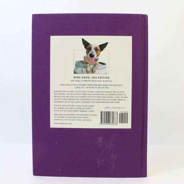 Wine Dogs USA Edition Dogs of NA Wineries McGill & Elliot 1st Ed 2006 Hardcover