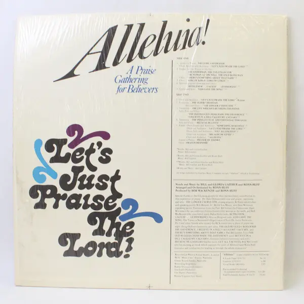 Alleluia! A Praise Gathering For Believers 12" Vinyl Record 
