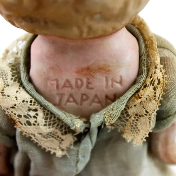 Vintage Bisque Googly Eye Doll Made in Japan - Collectible