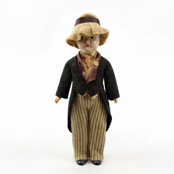 Vintage Mid-Century Groom Doll 7in Needs Restoration