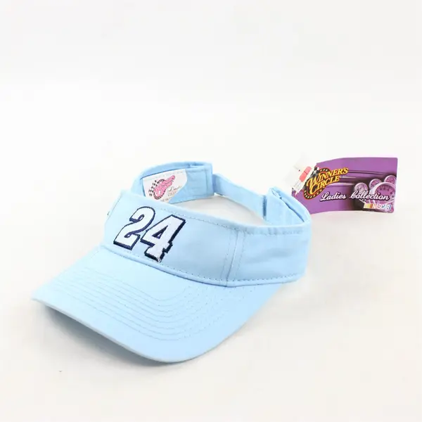 Winners Circle Jeff Gordon NASCAR #24 Ladies Collection Blue Sun Visor Hat