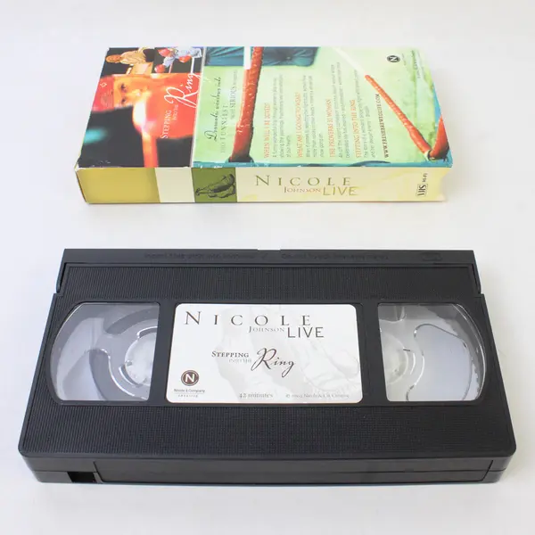 Nicole Johnson Live: Stepping Into The Ring VHS Tape (Untested)