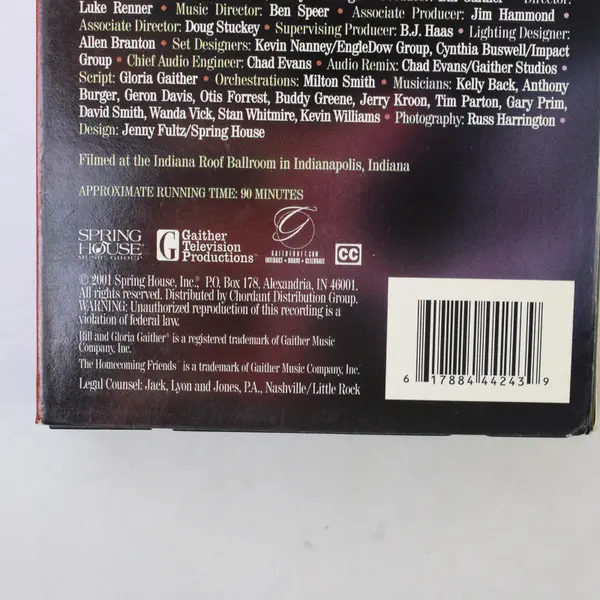 What A Time! Gaither Gospel Series VHS 2001 Concert Tape