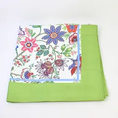 Unbranded Multicolor Floral Pattern 100% Polyester Tablecloth 71" x 70.5"