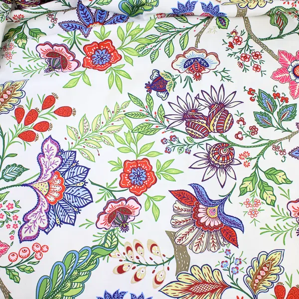Unbranded Multicolor Floral Pattern 100% Polyester Tablecloth 71" x 70.5"