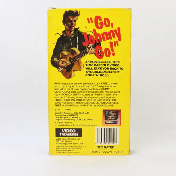 Go Johnny Go! VHS Tape Alan Freed Music Movie Vintage VCR