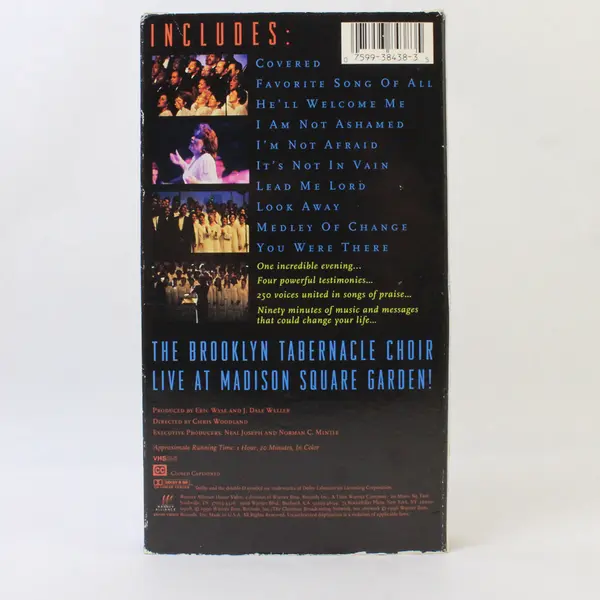 The Brooklyn Tabernacle Choir Live at Madison Square Garden VHS 1996