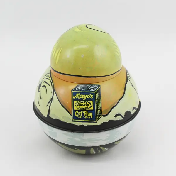 Vintage 1979 Bristol Ware Roly Poly Cowboy Tin 7"