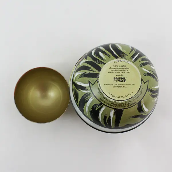 Vintage 1979 Bristol Ware Roly Poly Cowboy Tin 7"