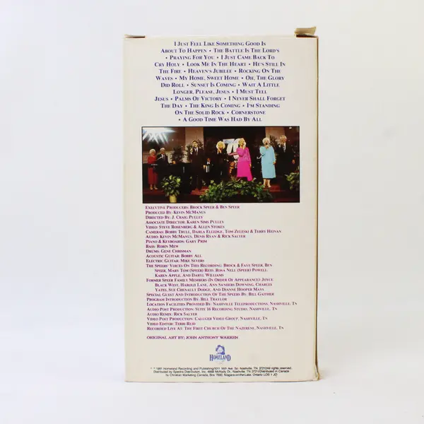 The Speers 70th Anniversary Celebration Rare Live Gospel VHS