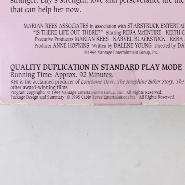 Is There Life Out There VHS 1995 Pre-Owned Untested