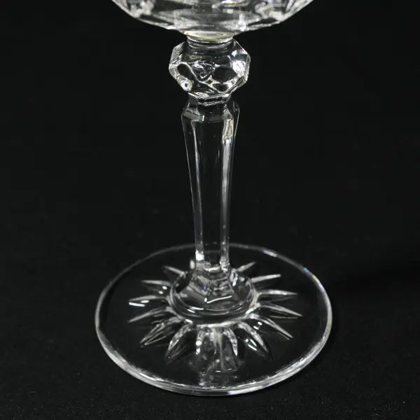 Lot of 3 Avon Crystal Golden Accent Goblets Made in France 7 1/2" 