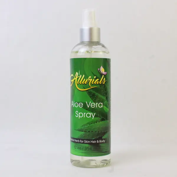 Allurials Organic Aloe Vera Spray Miracle Herb For Skin Hair & Body Spray 12 Oz