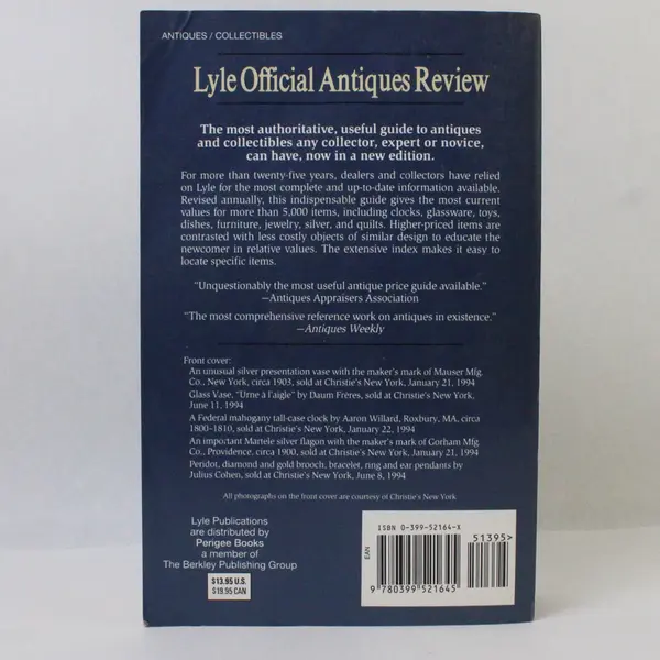 The Lyle Official Antiques Review 1996 Paperback Anthony Curtis